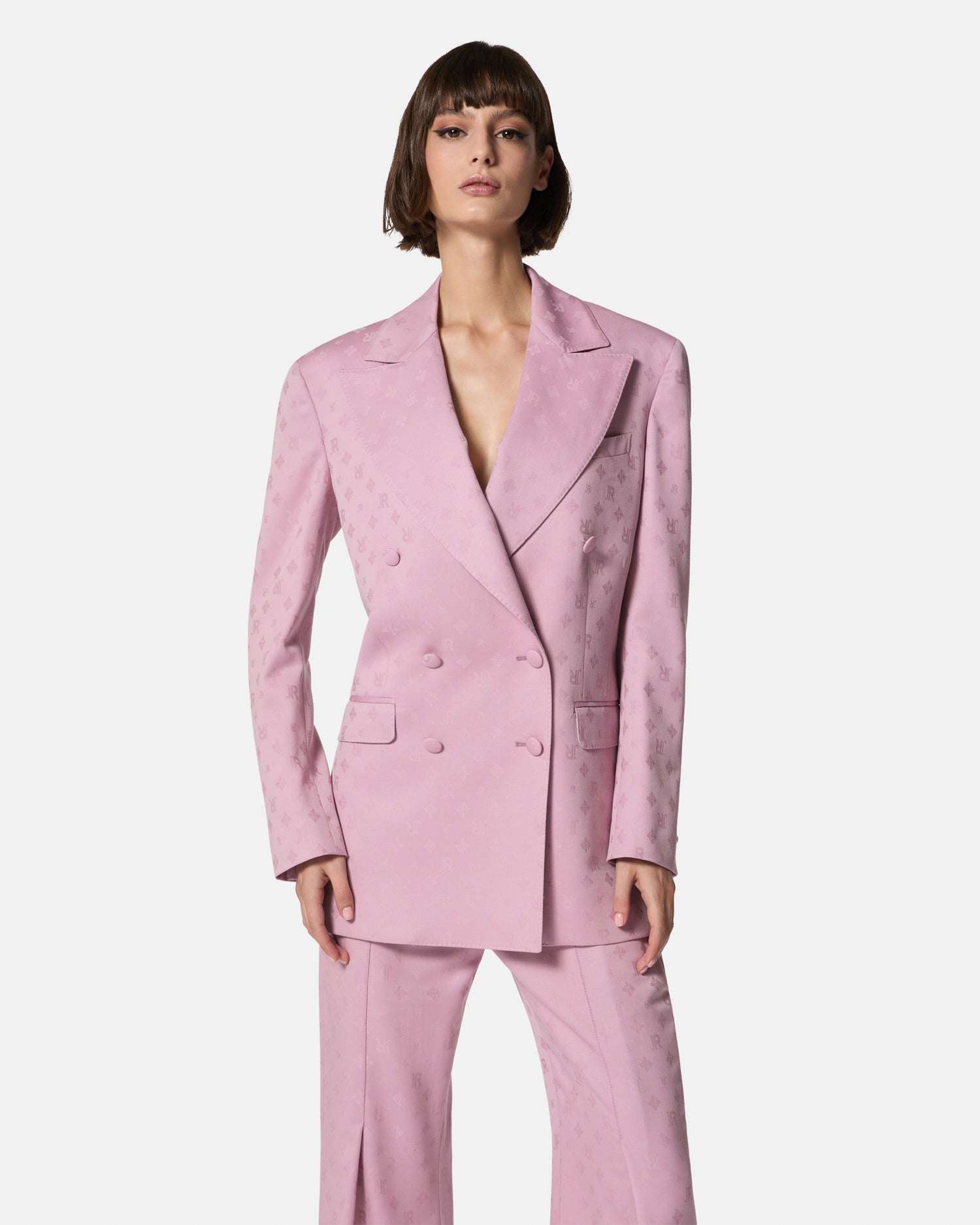Giacca rosa doppiopetto Giacca
