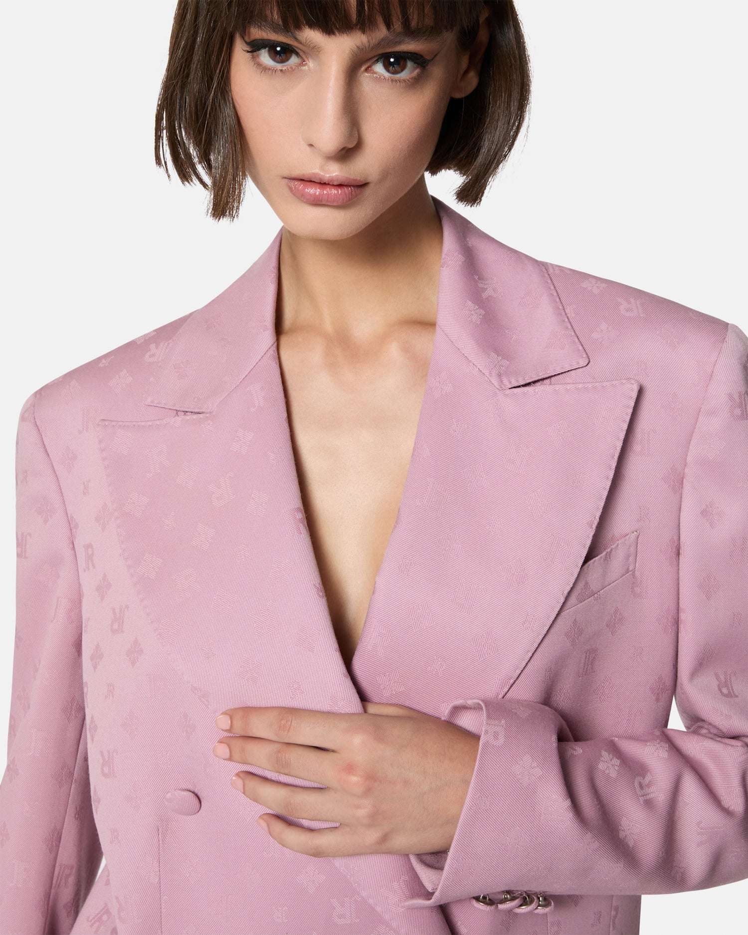 Giacca rosa doppiopetto Giacca