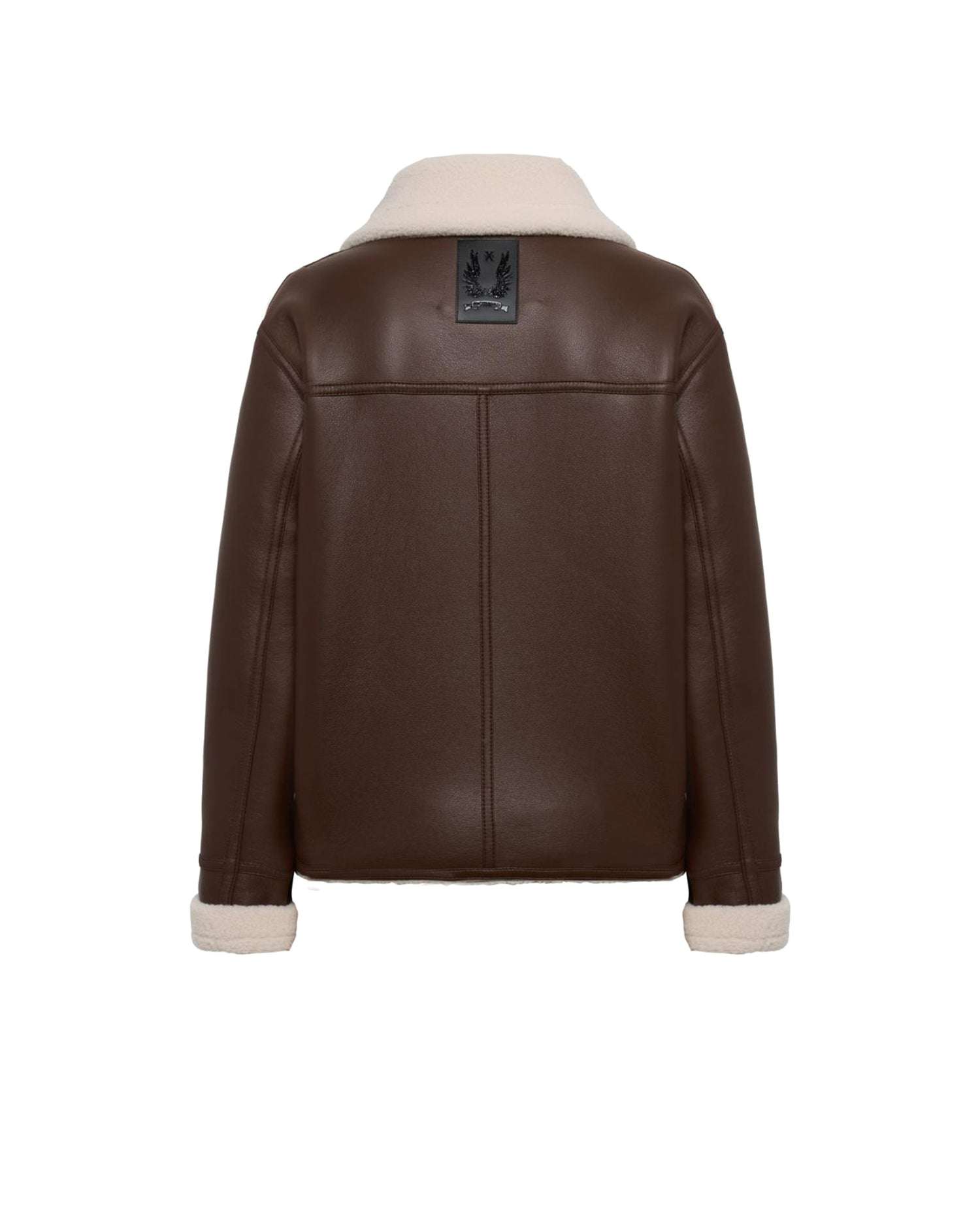 Biker jacket with faux fur collar Outerwear