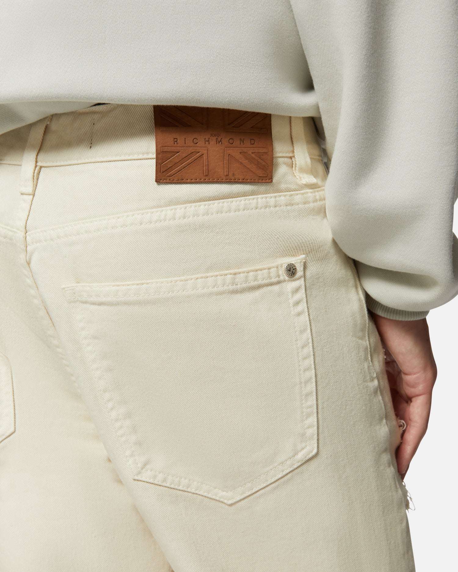 Light jeans with distressed effect Jeans