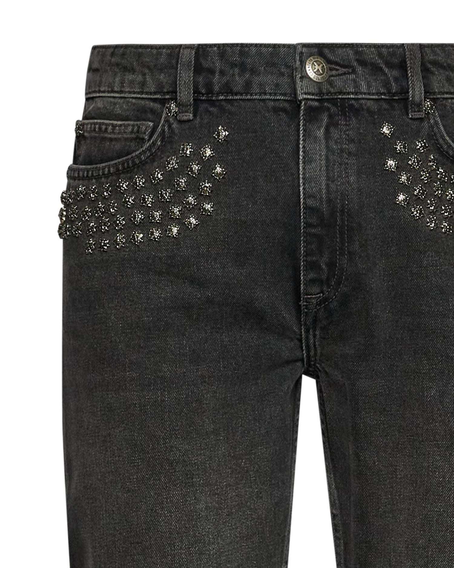 Five pocket jeans with studded details on the front Jeans