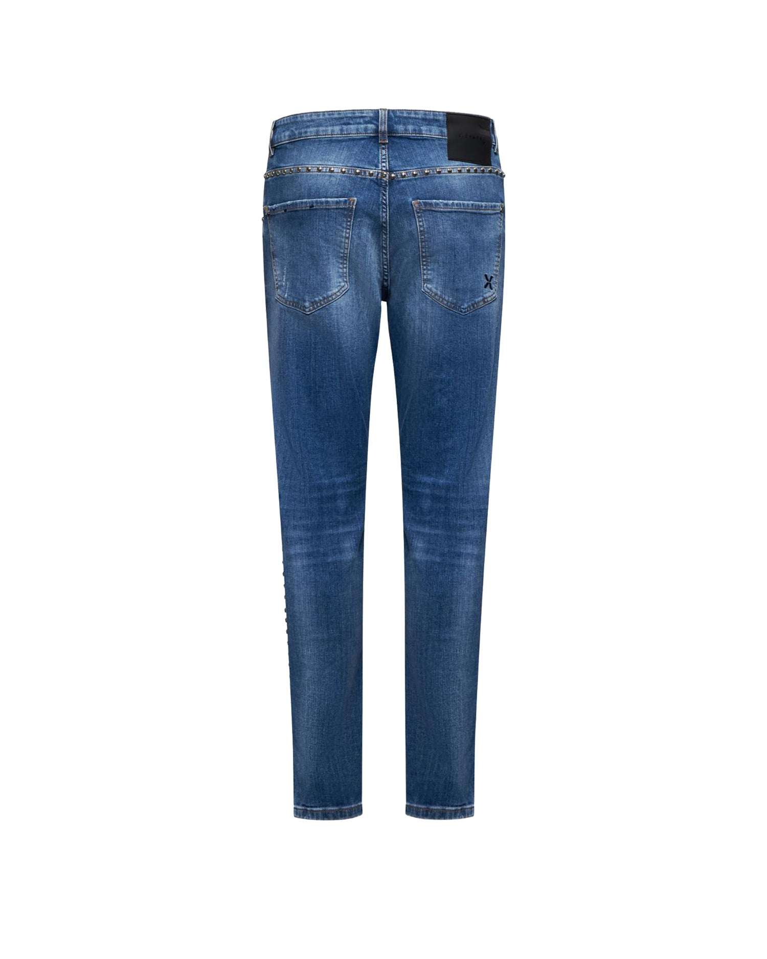 Five pocket jeans with studded profiles Jeans