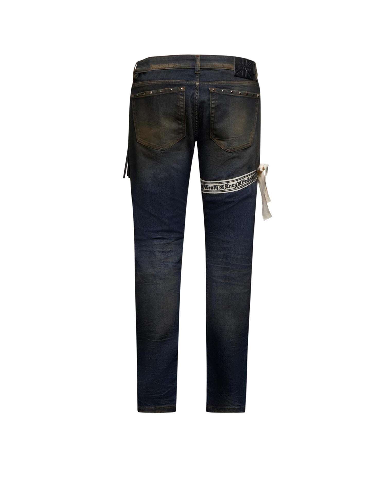 Jeans con dettaglio stampato e nastro laterale decorativo Jeans