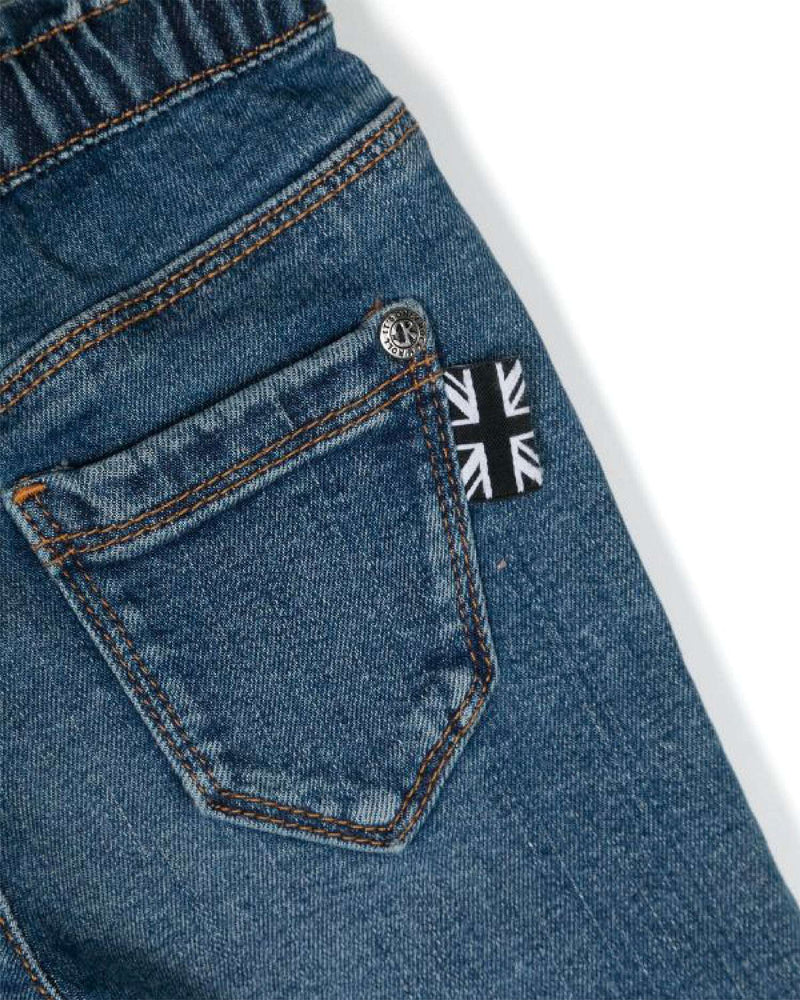 Jeans con logo ricamato sul davanti Jeans