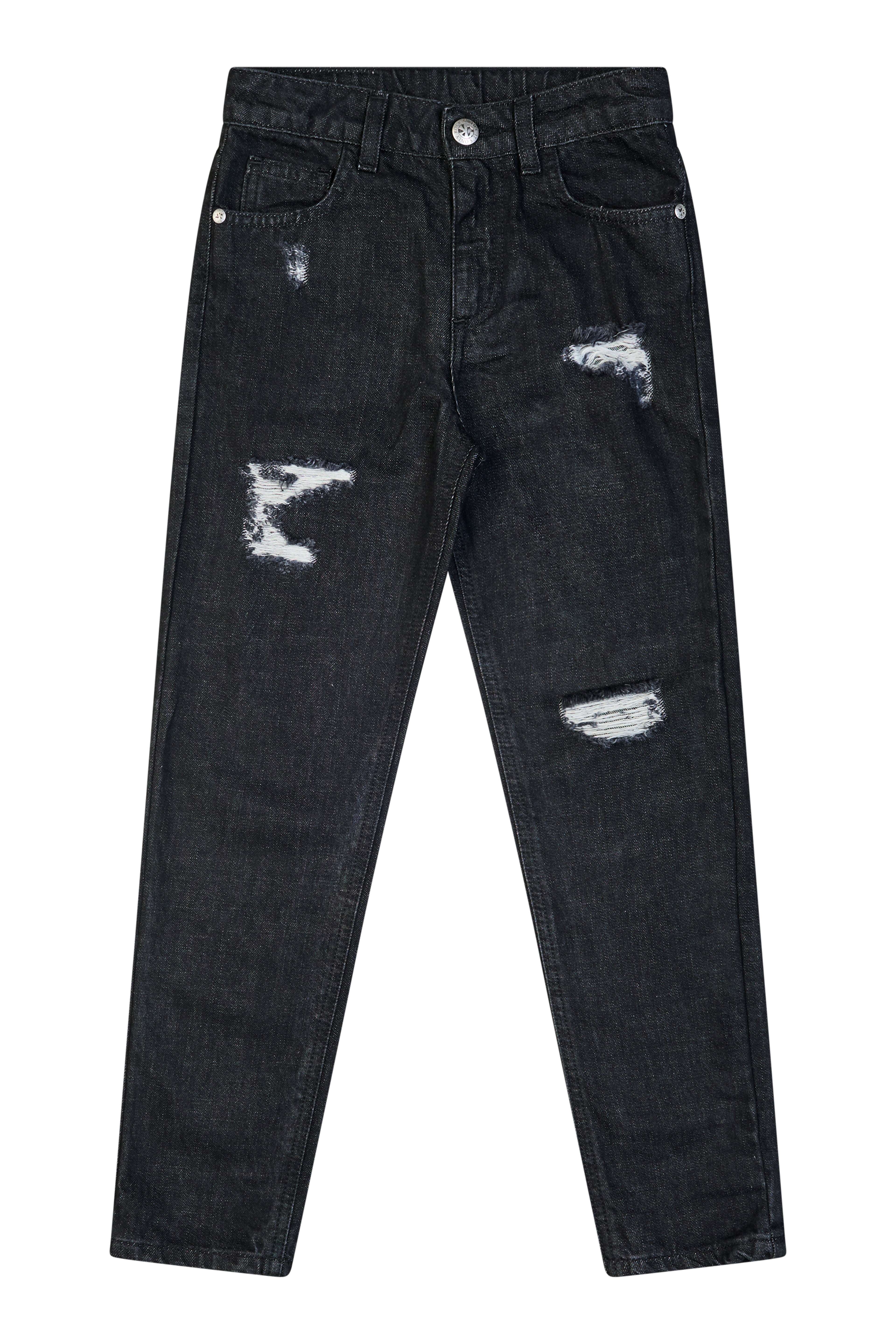 Jeans Regular Fit con Lievi Strappi Jeans