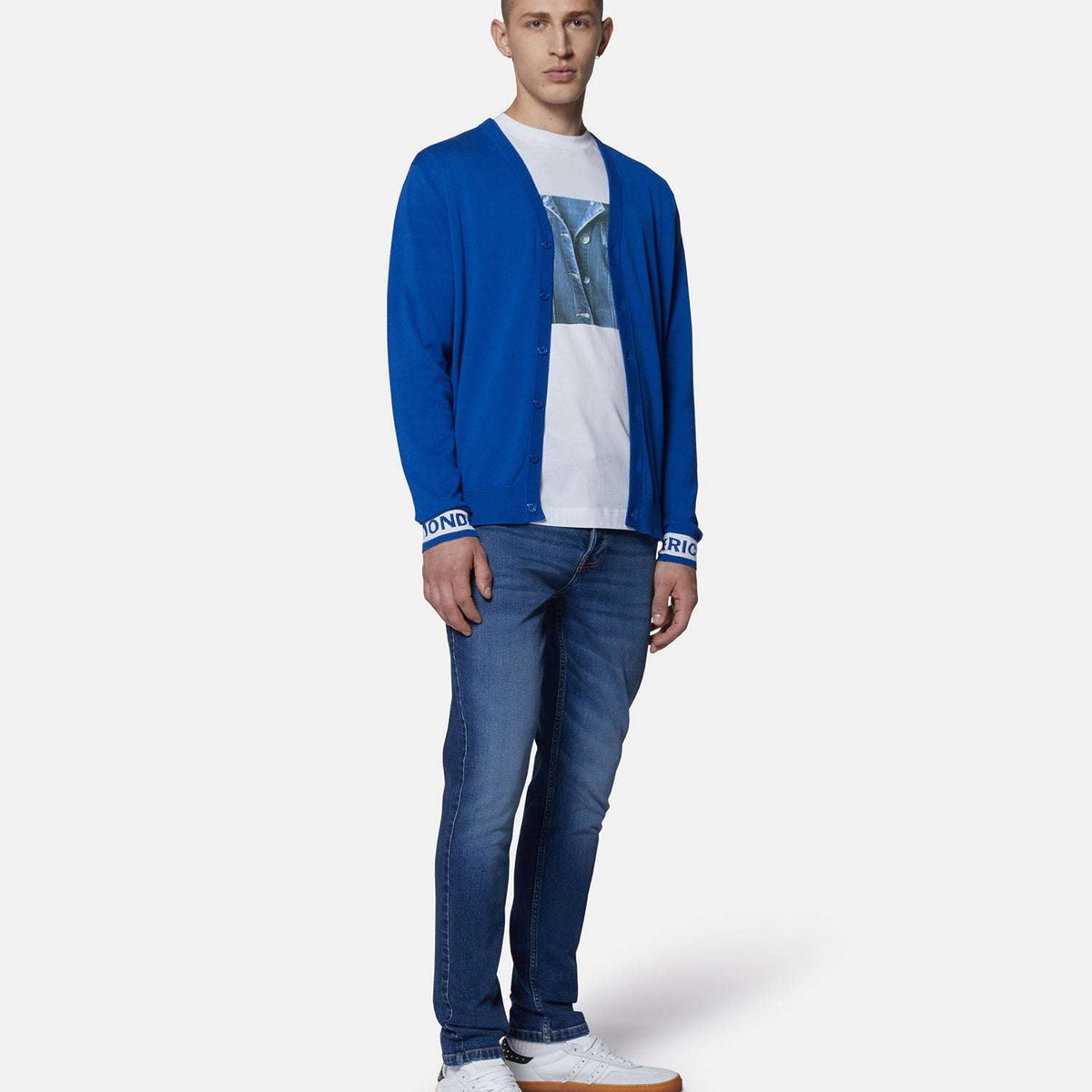 Five -pocket slim Fit jeans with light washing