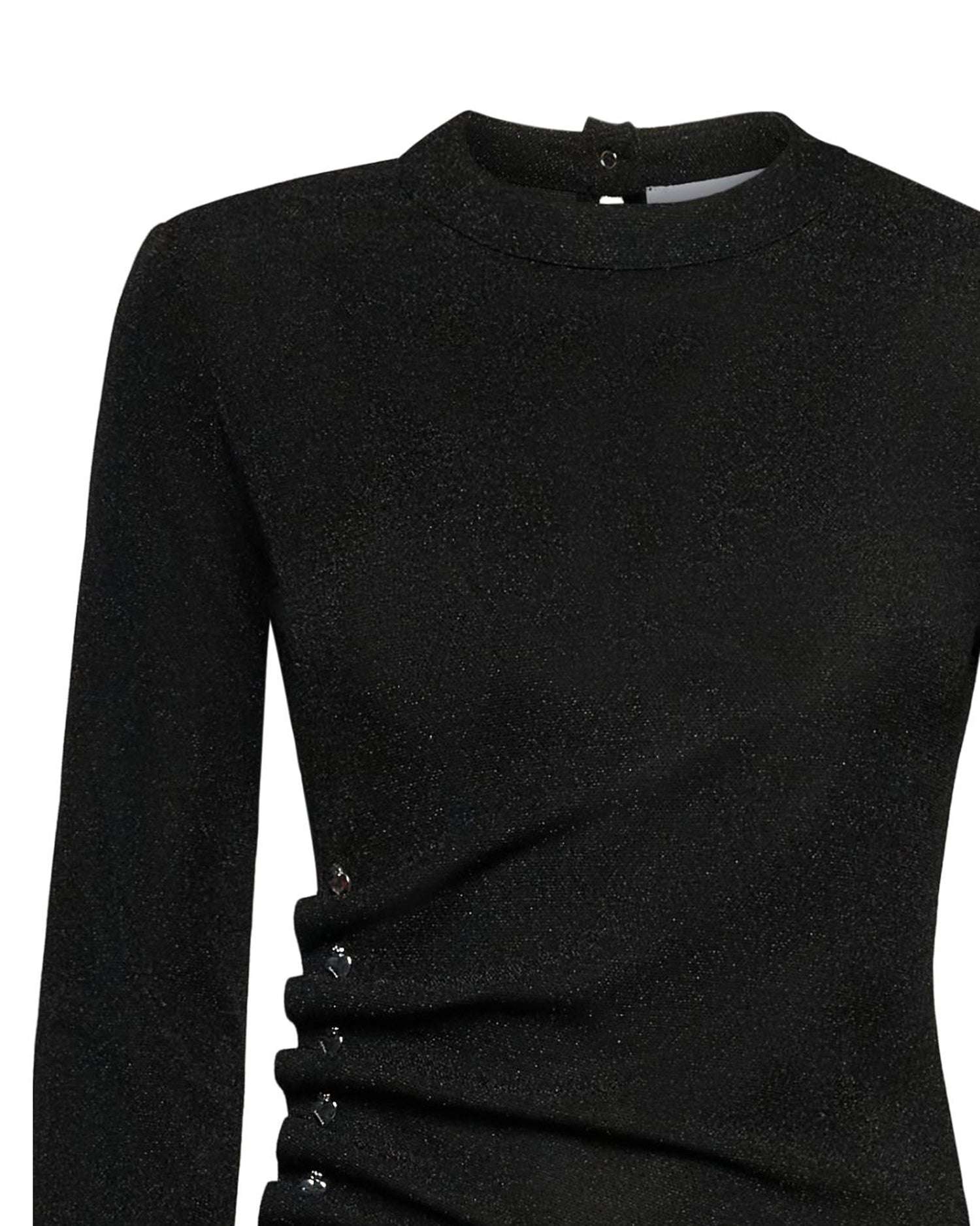Long Sleeve Shirt with Side Gathering – Modern Elegance T-Shirt