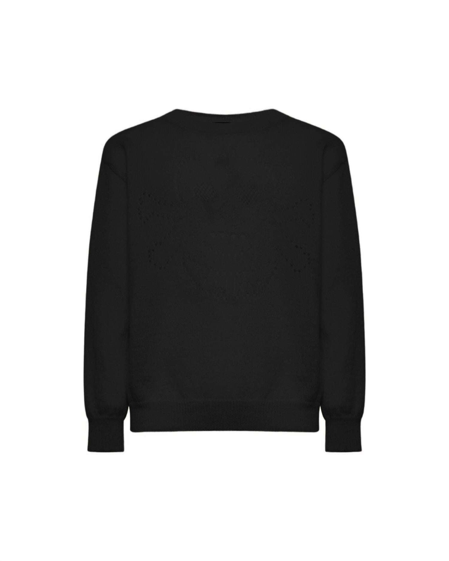 Maglione Girocollo con Motivo Maglia