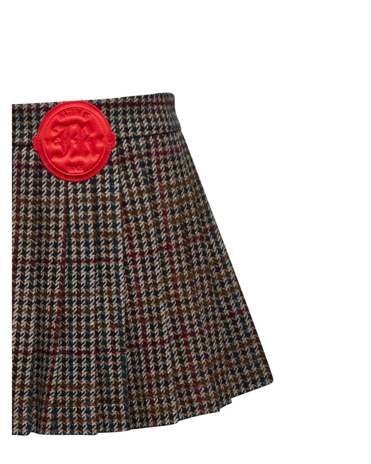 Minigonna con dettaglio centrale Gonna