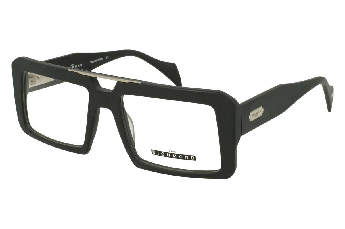 Black rectangular eyeglasses
