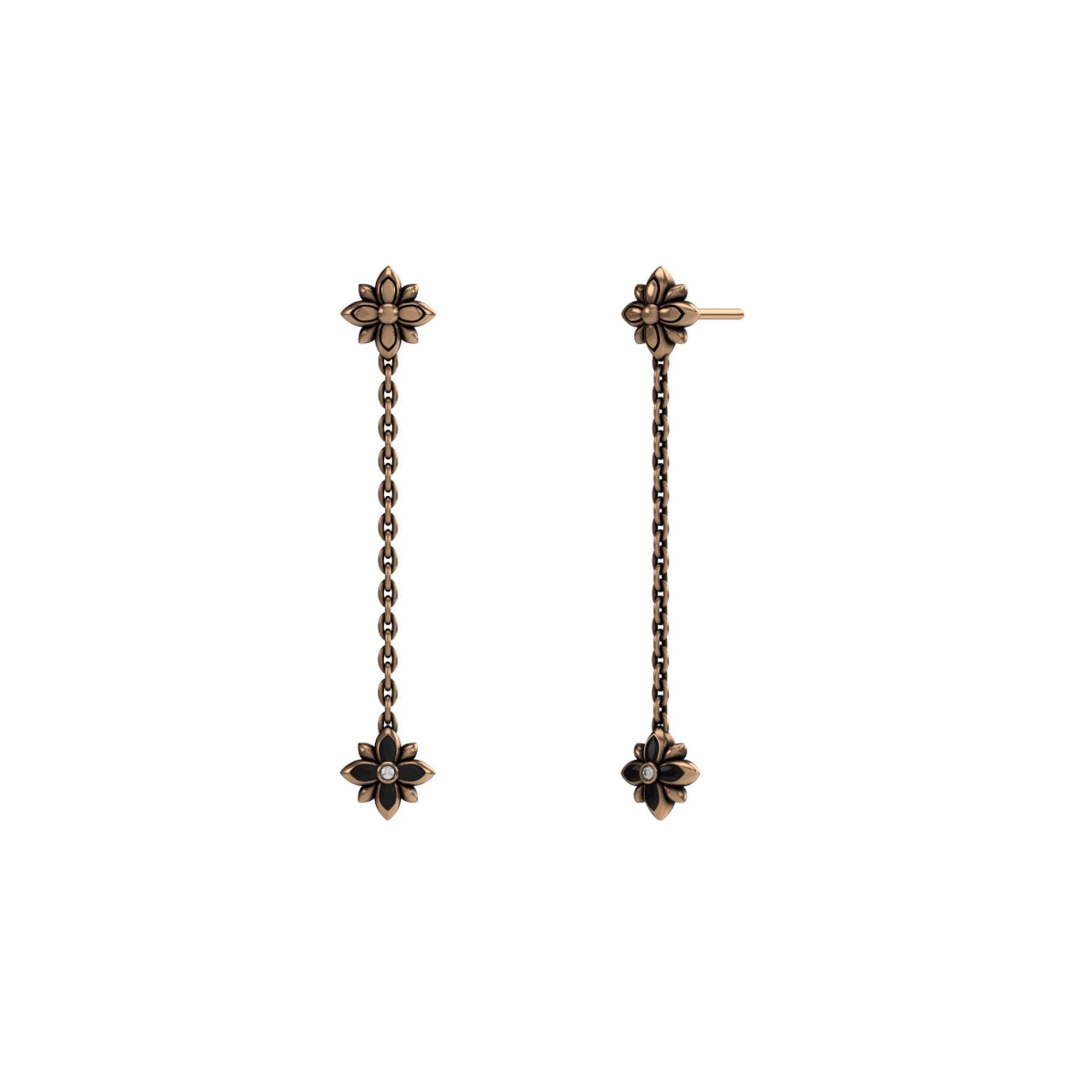 Orecchini Pendenti Fiore