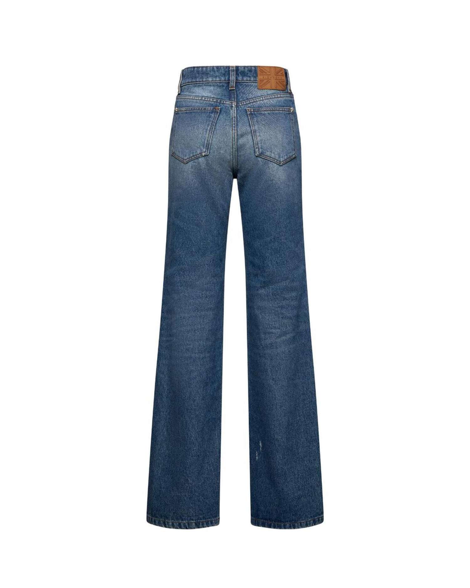 Straight Leg Jeans Trousers