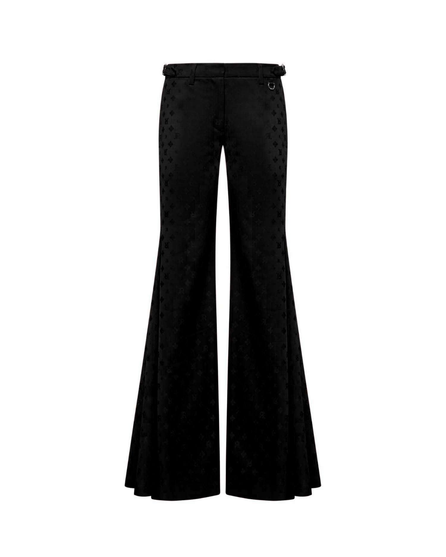 Pantalone Svasato con Motivo Geometrico Pantaloni