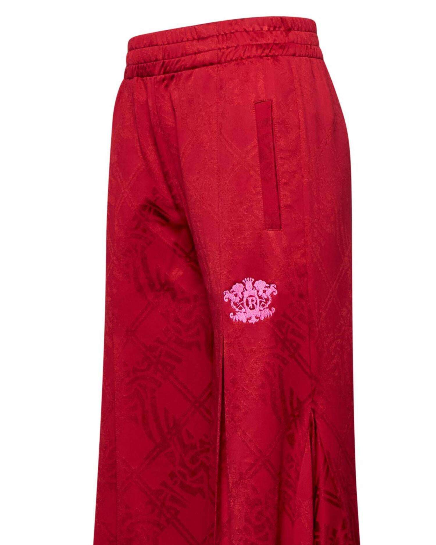 Pantalone Svasato con Motivo Tonale Pantaloni