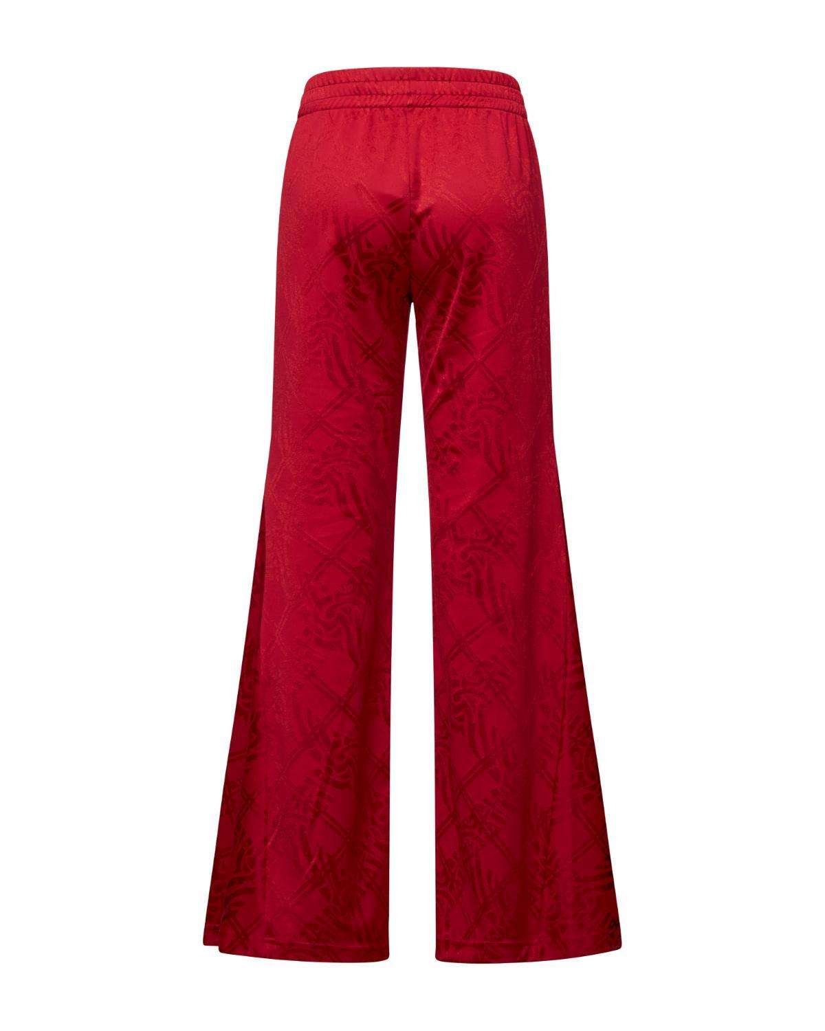 Pantalone Svasato con Motivo Tonale Pantaloni