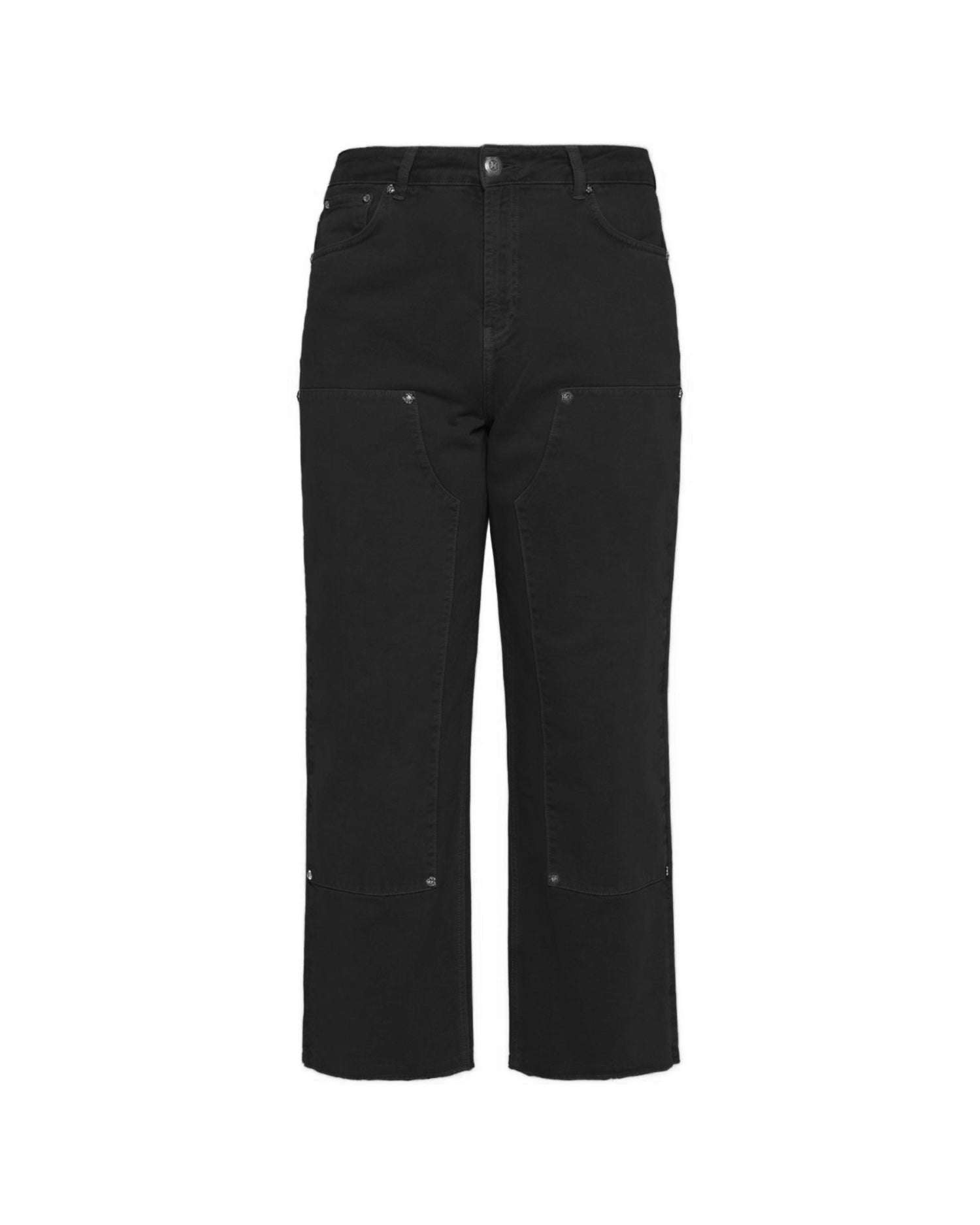 Women's trousers with front seams and patch pockets Jeans