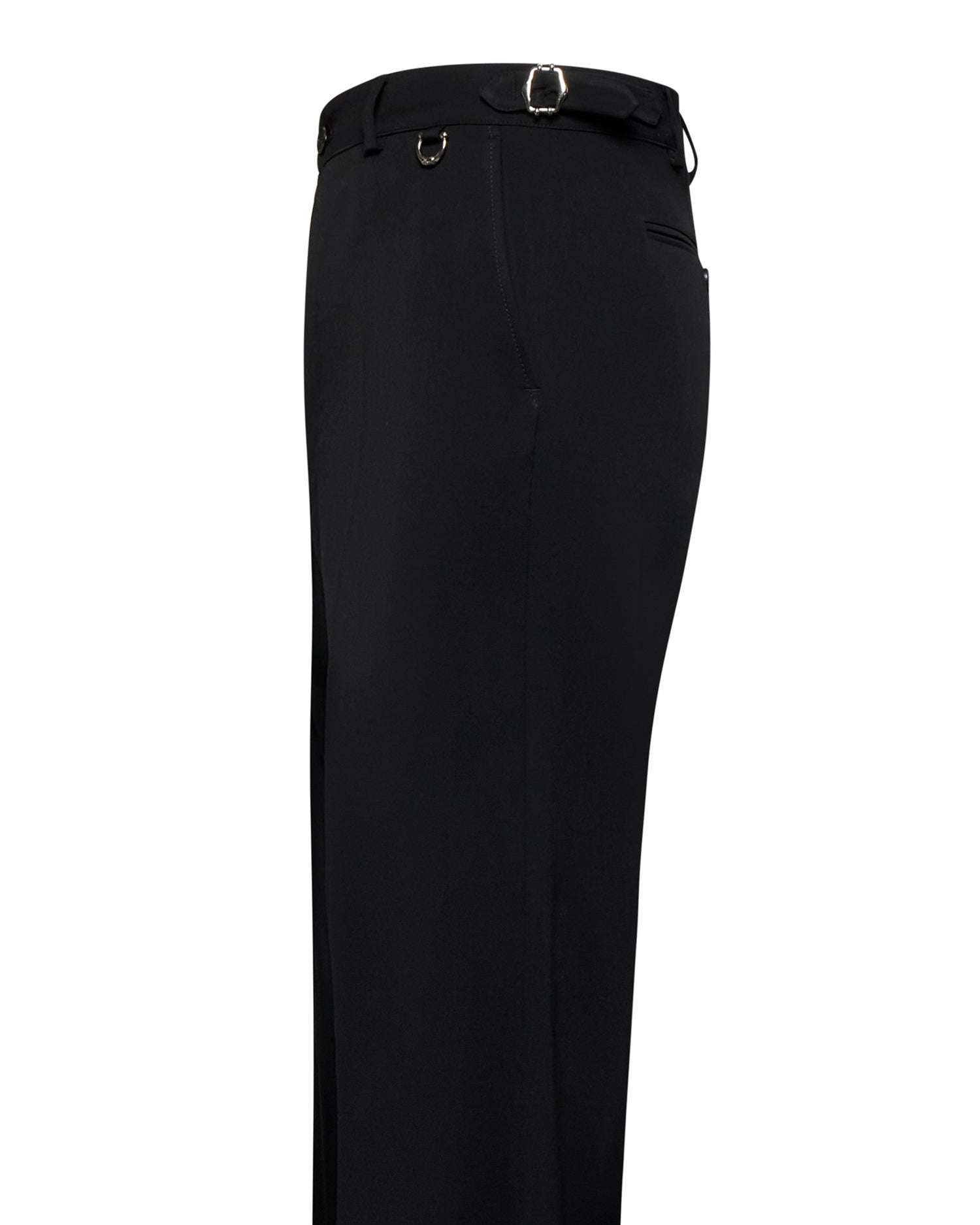 Pantaloni sartoriali a gamba dritta con chiusura classica Giacca