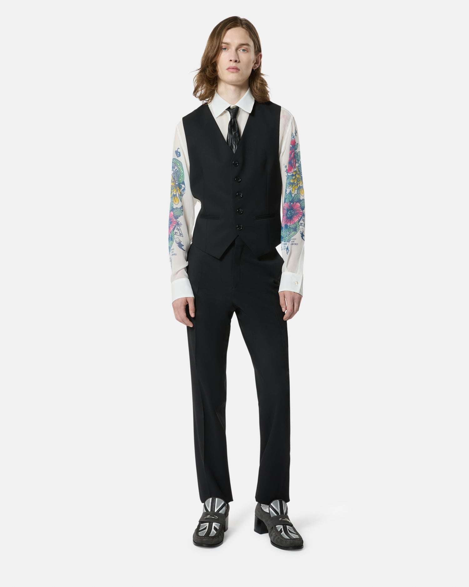 Black tailored trousers with classic cut Trousers