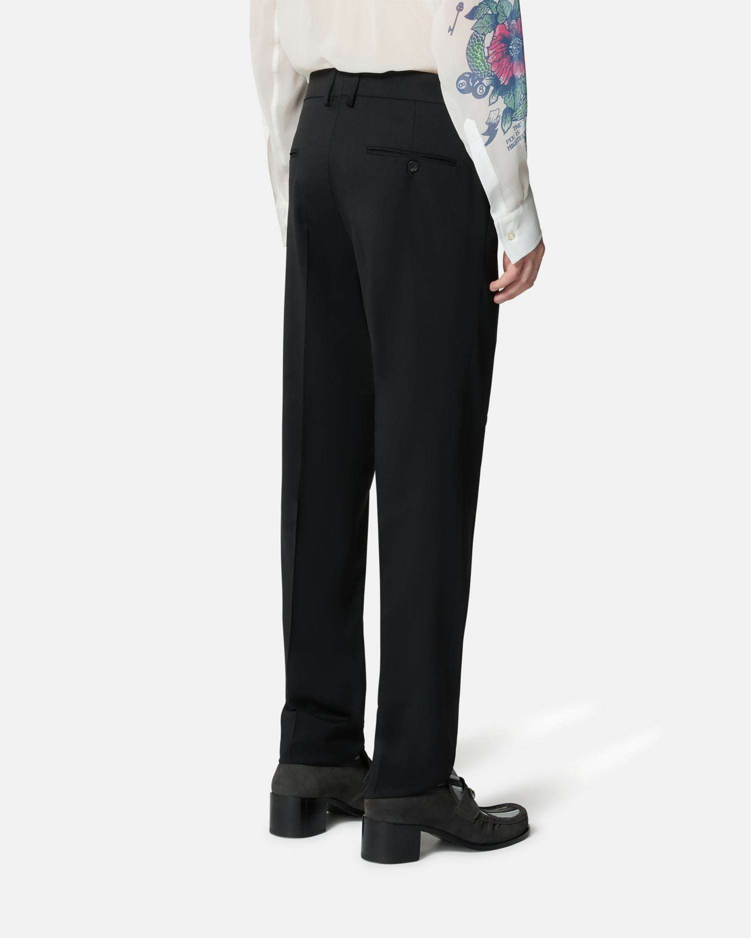 Black tailored trousers with classic cut Trousers