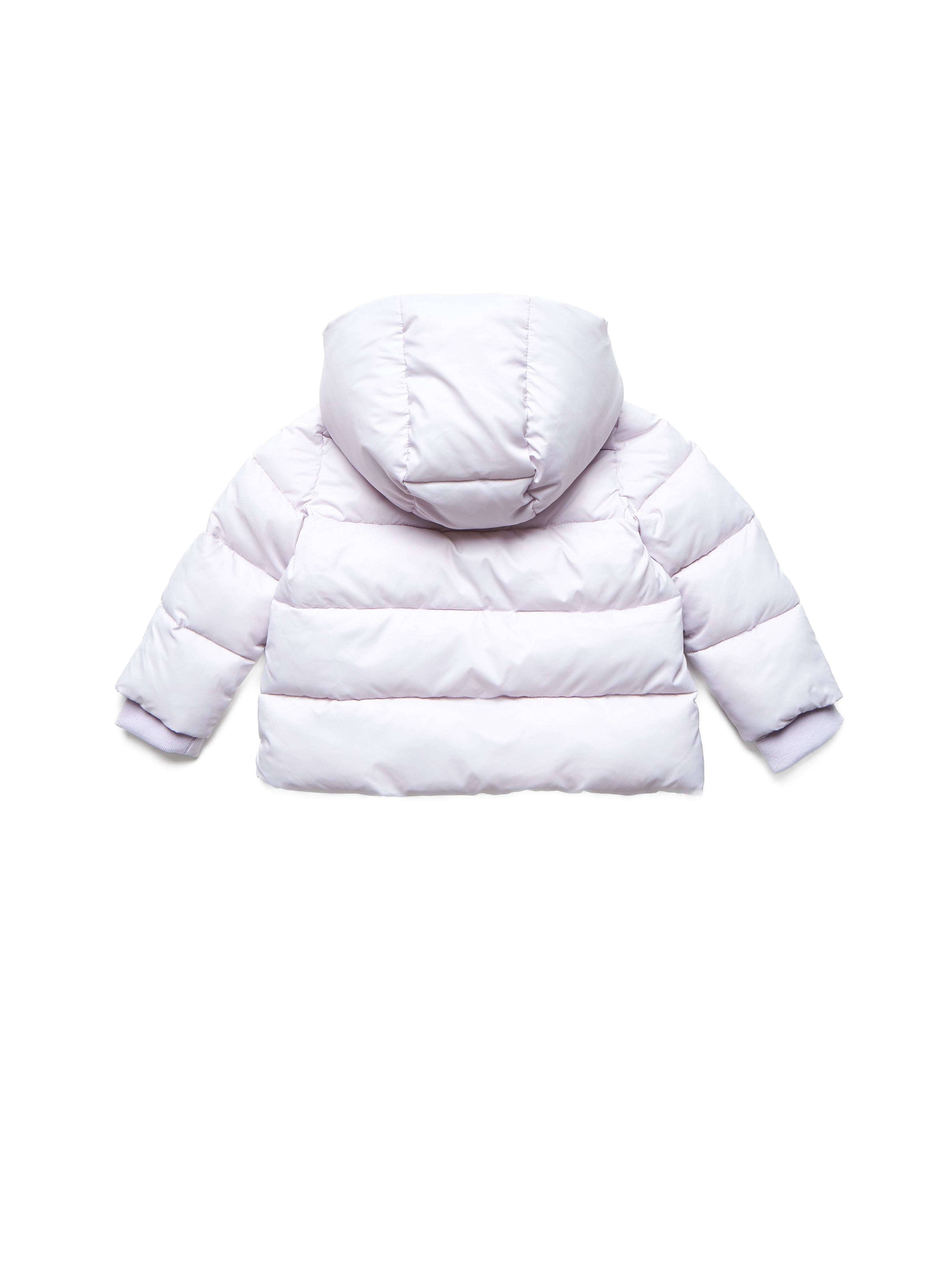 Piumino con cappuccio arricciato Capispalla