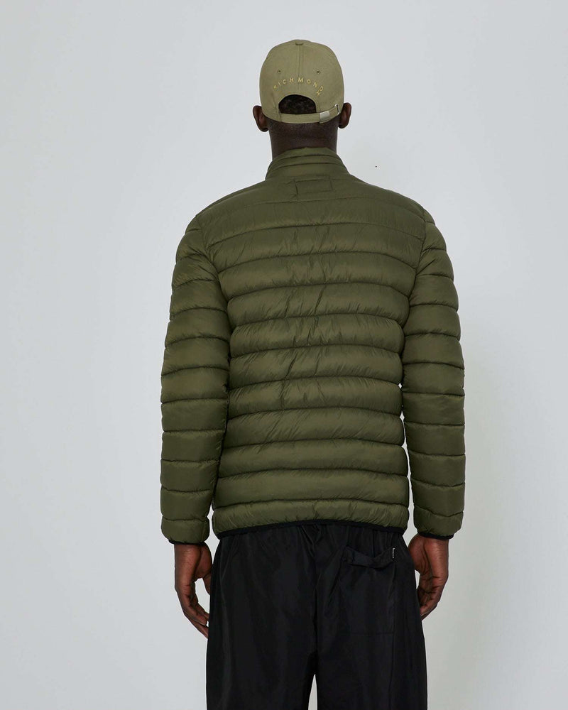 Down jacket with print on the front