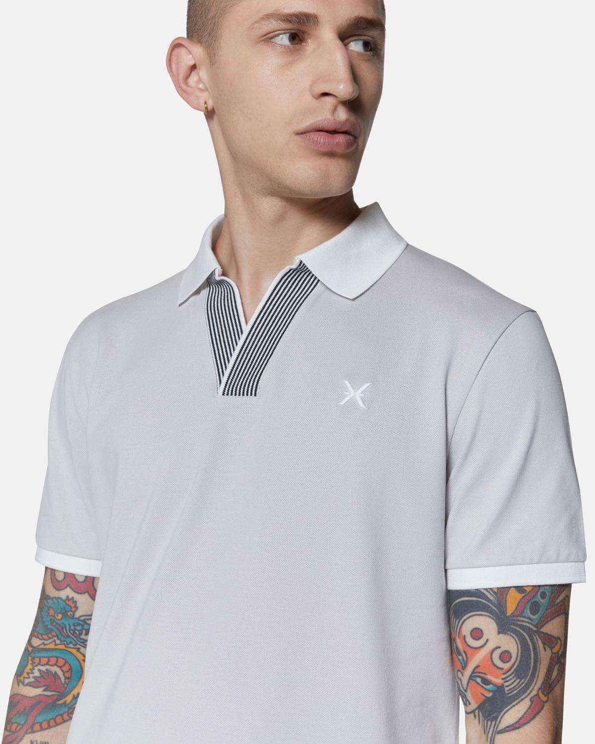 Polo uomo con colletto a contrasto T-shirt