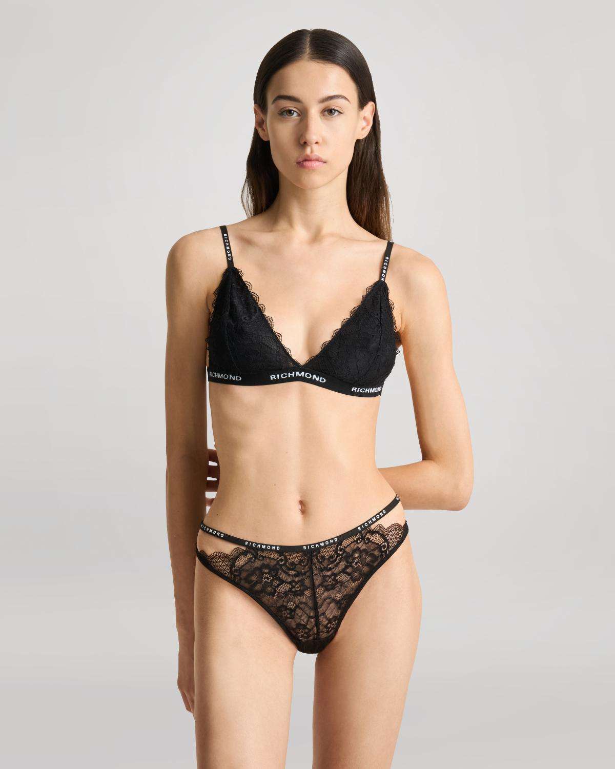 Lace triangle bra with elastic band Underwear Intimate