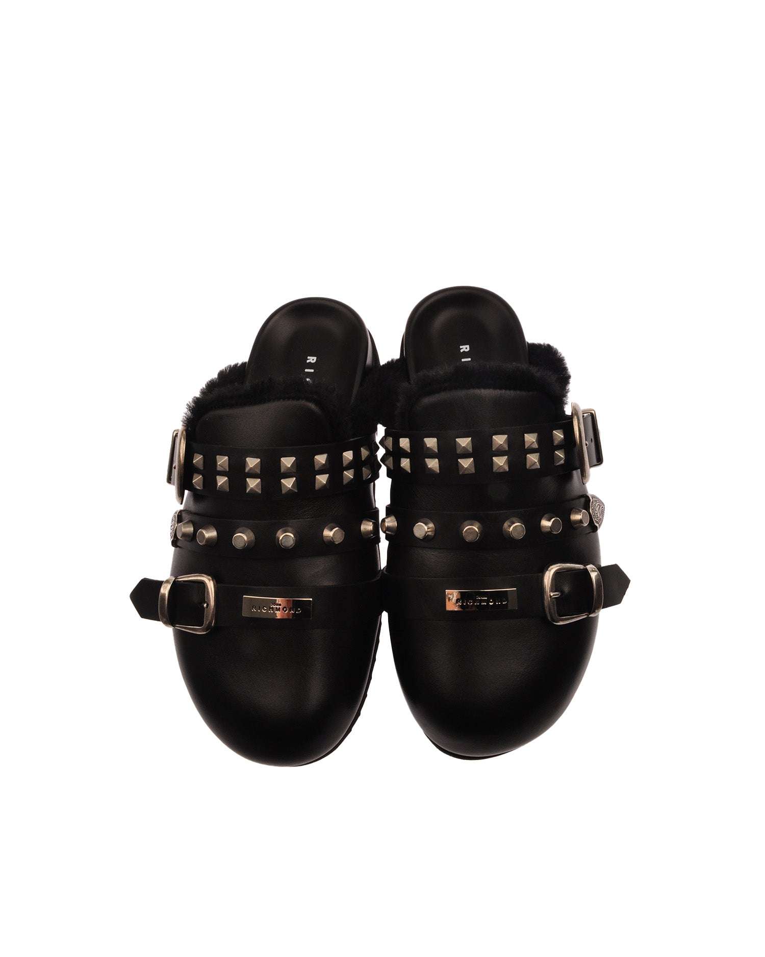 Scarpa sabot with straps and metal details