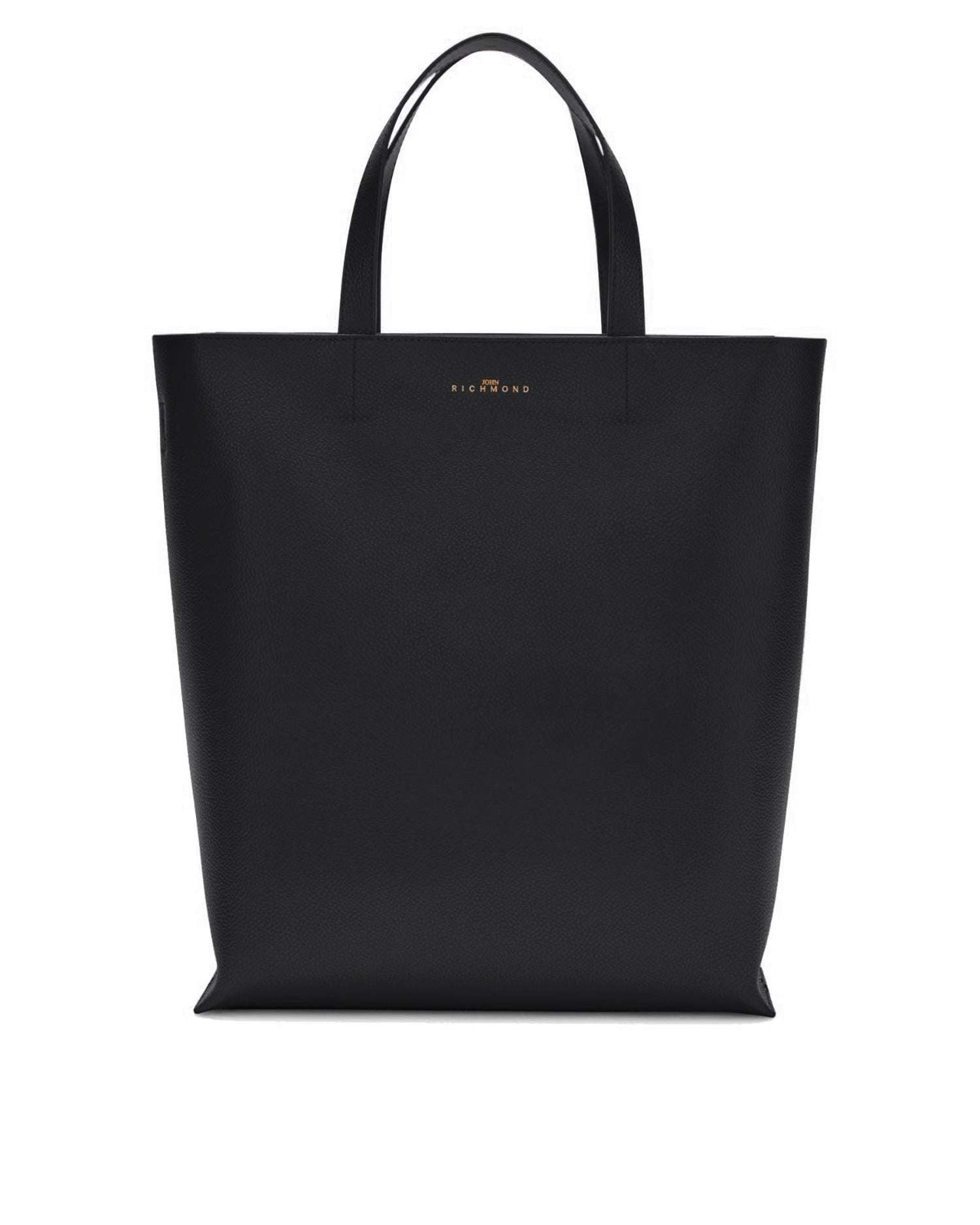 Shopper with Minimal Design and Front Bag Logo