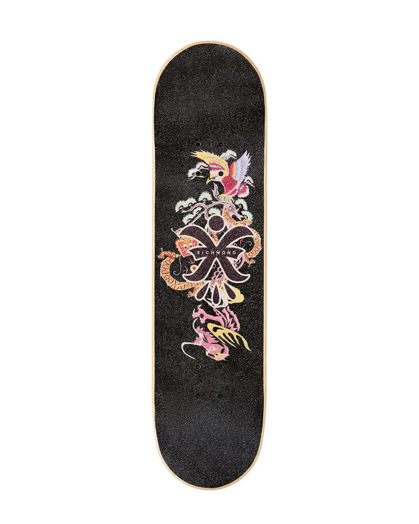 Skateboard con decorazione a contrasto