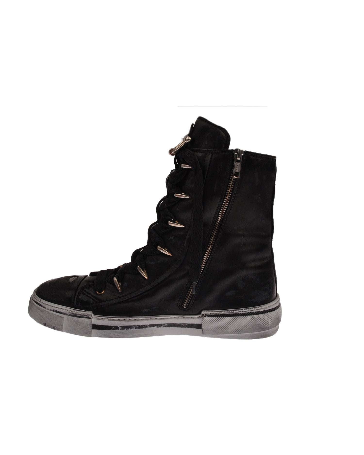 Sneakers alte con dettagli metallici Scarpa