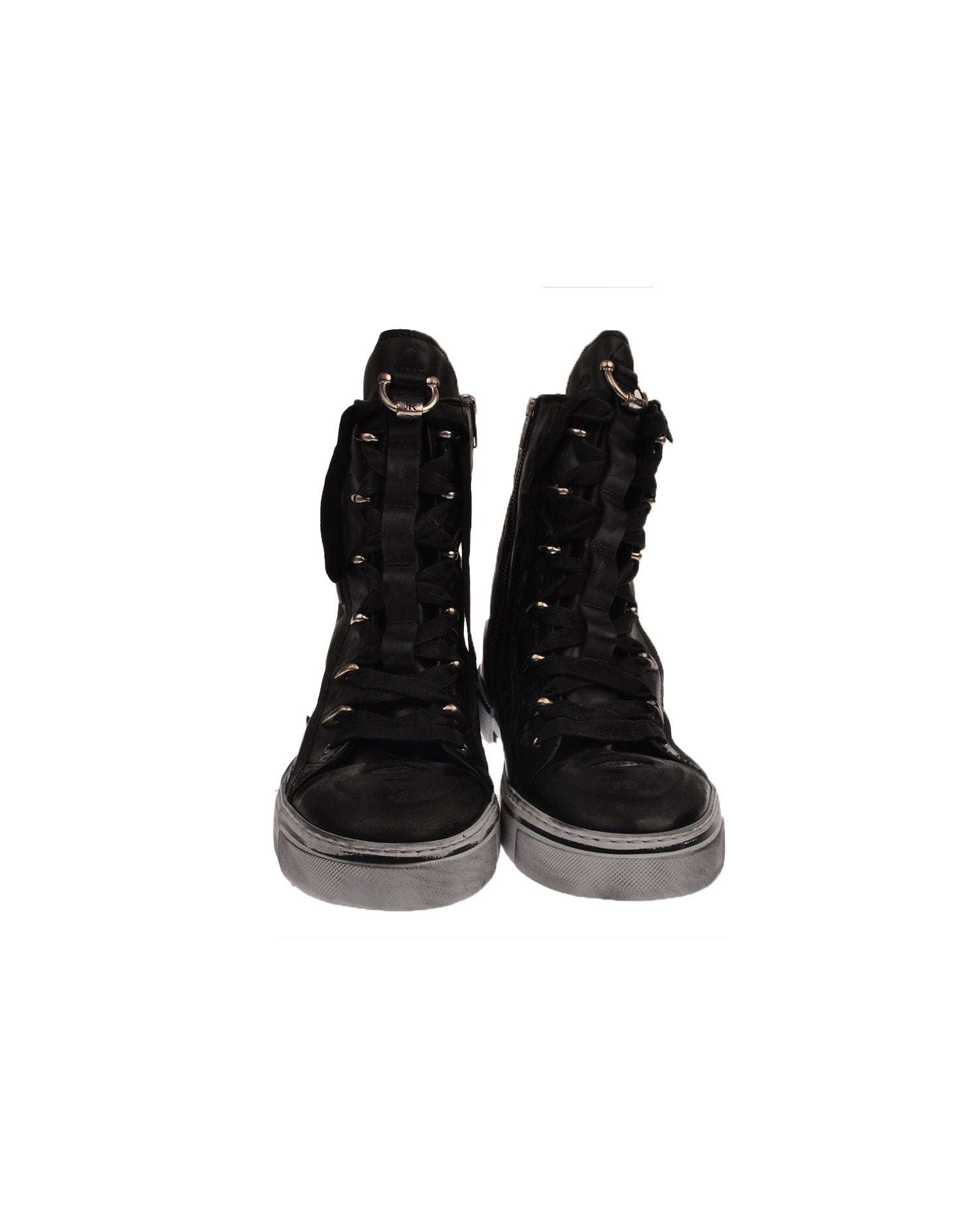 Sneakers alte con dettagli metallici Scarpa