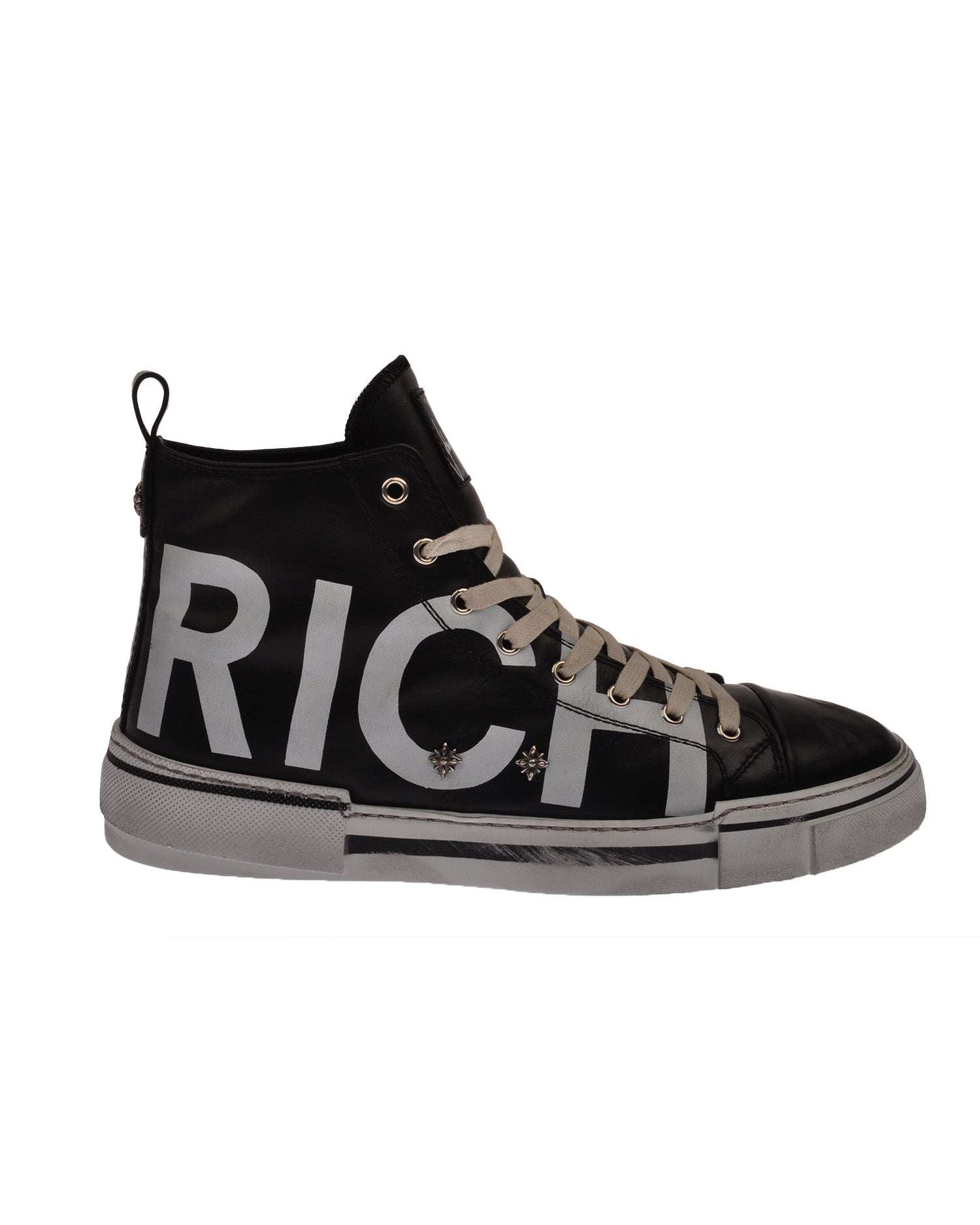 Sneakers alte con maxi lettering Scarpa