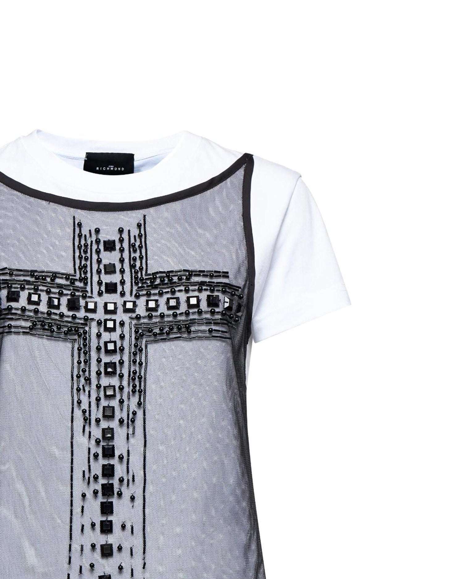 T-shirt with Overlay and T-Shirt Graphic Detail