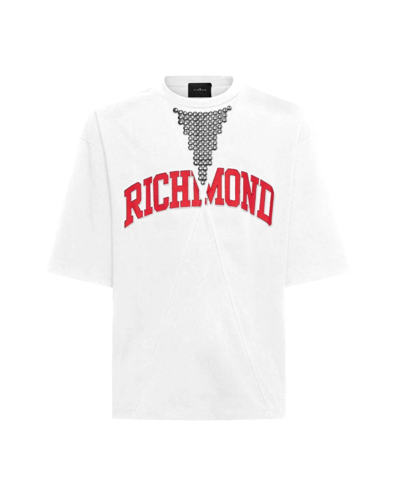 T-shirt nera con stampa "RICHMOND" T-Shirt