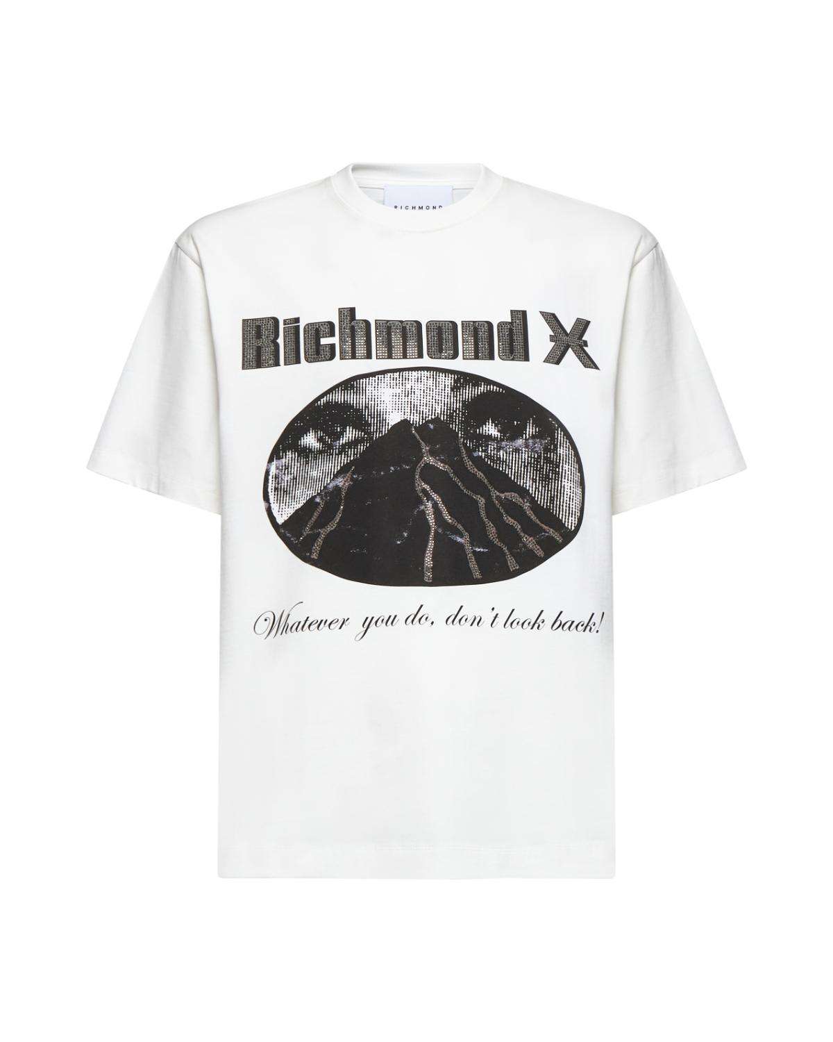 T-shirt Richmond X con stampa grafica e scritta T-Shirt