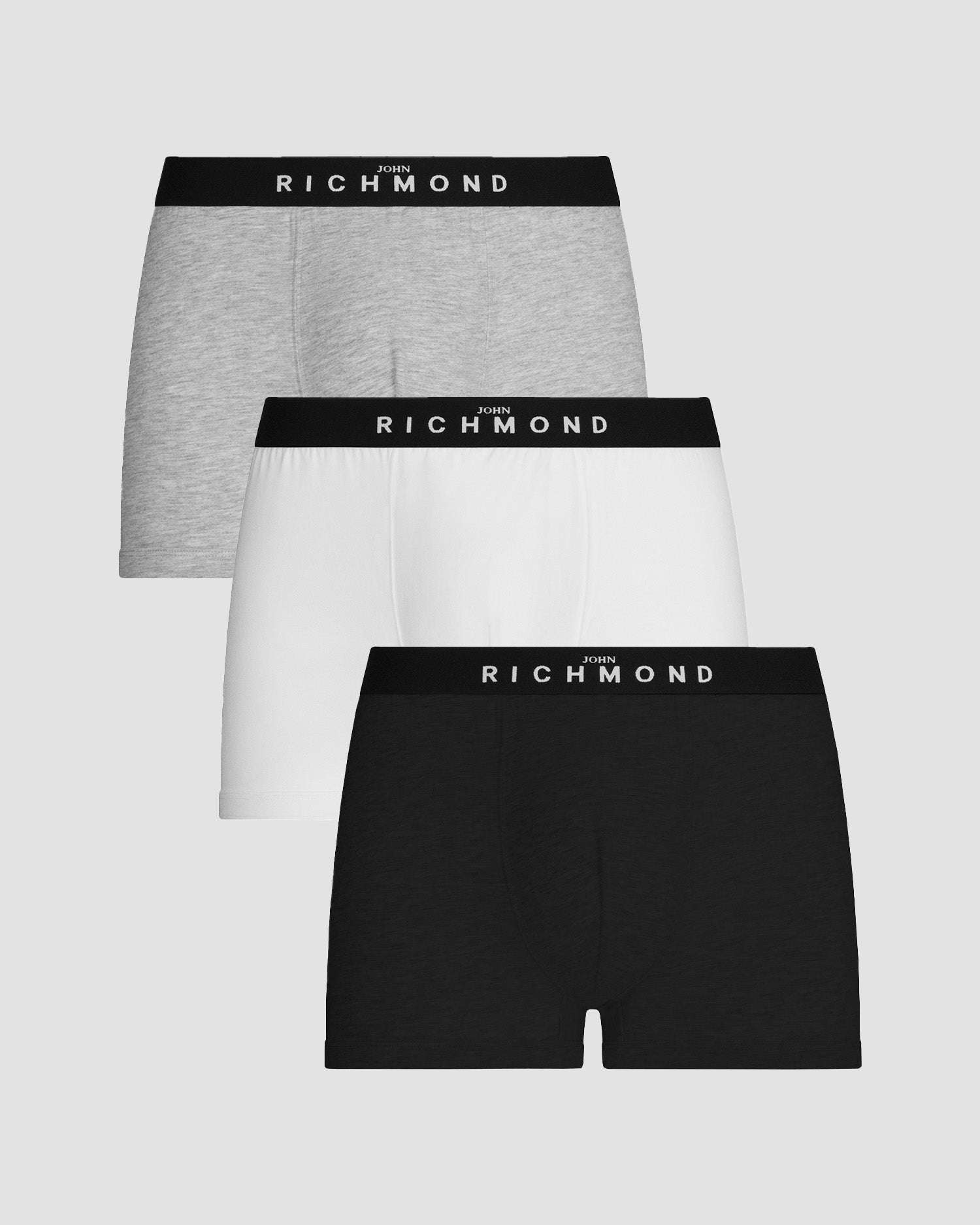 Tripack boxer vita bassa in cotone pettinato