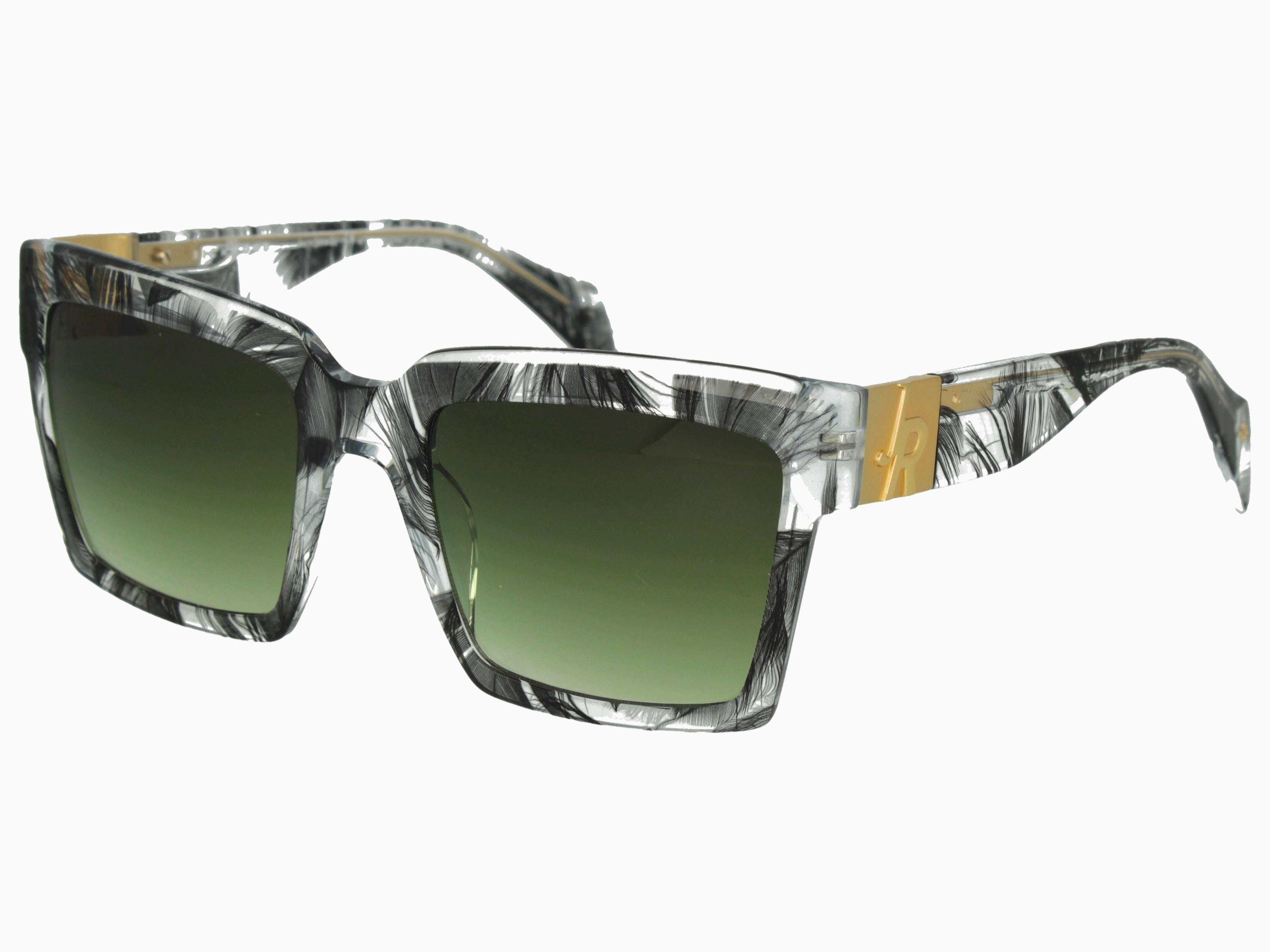 Squared sunglasses with detail and pattern – John Richmond