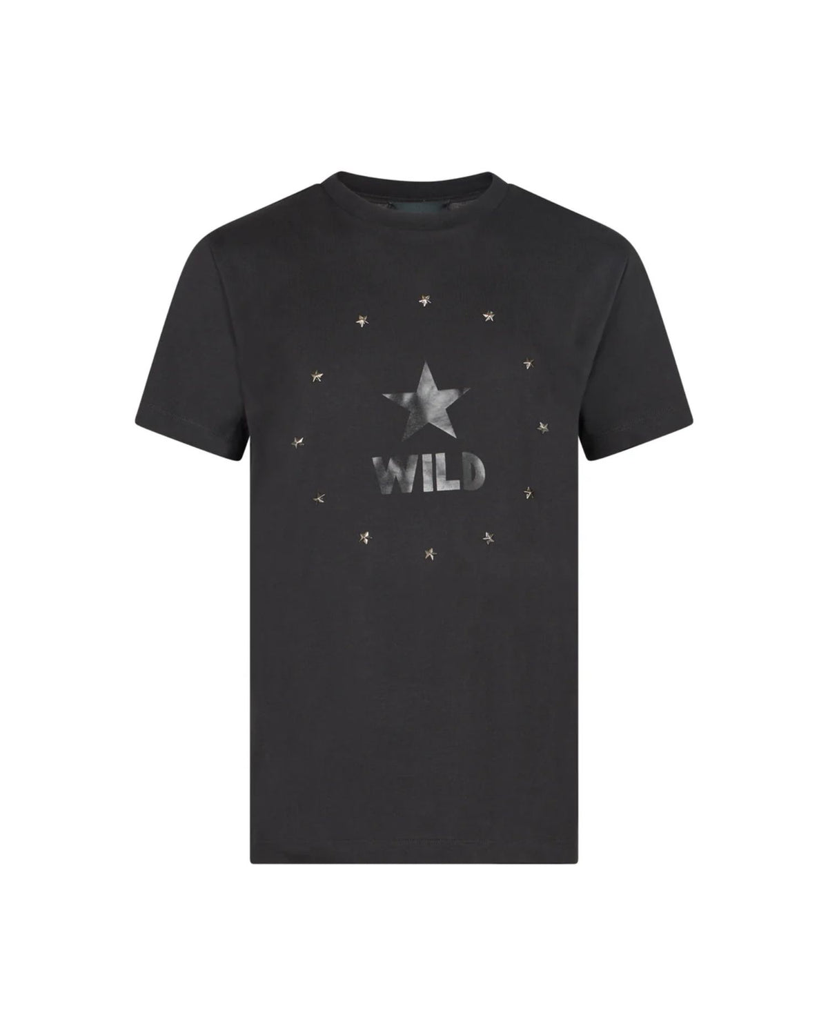 T-Shirt con Stampa Laminata