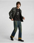 T-Shirt con Stampa Laminata