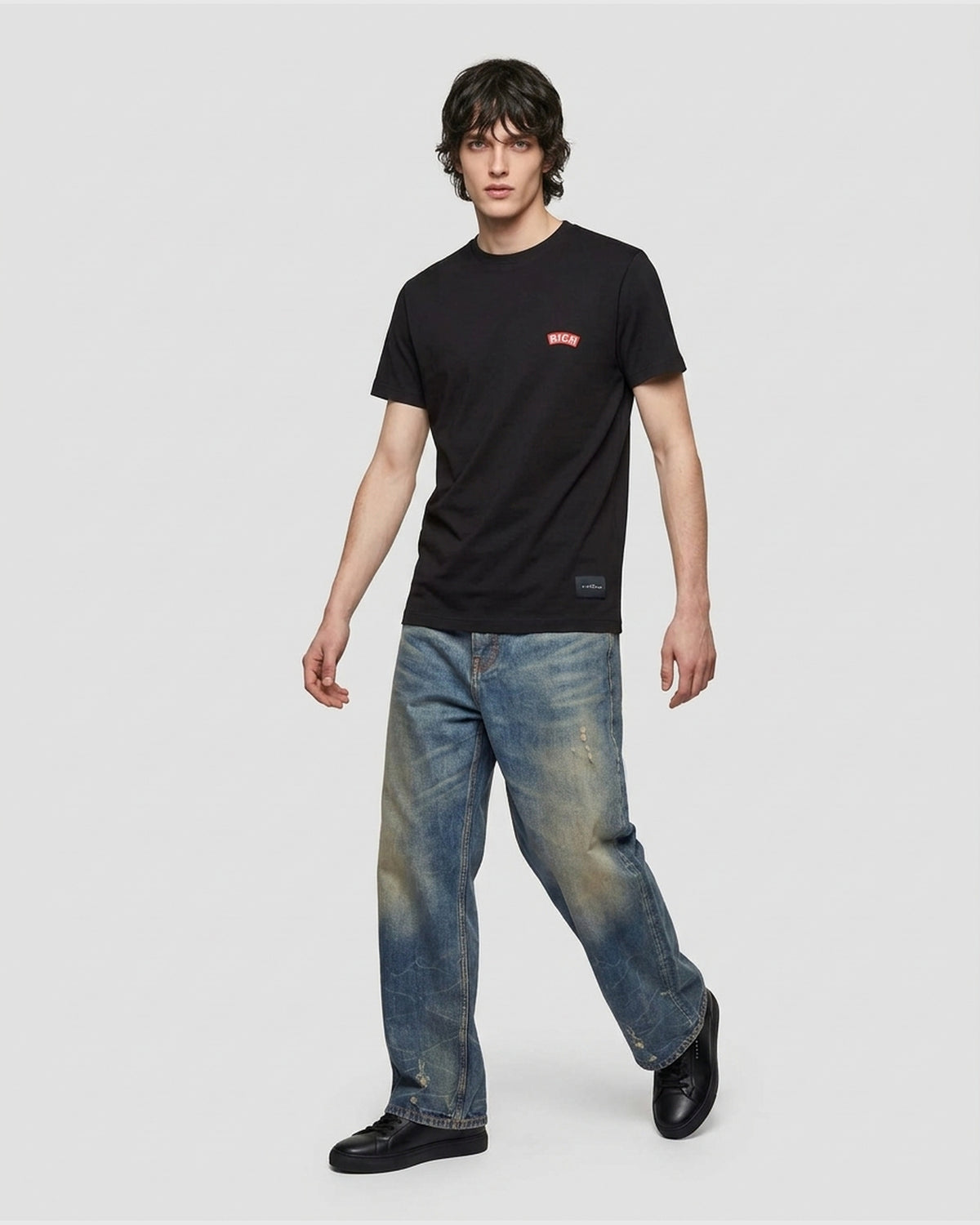 T-Shirt con Patch Logo Rich
