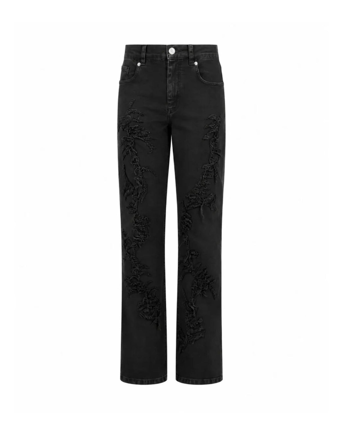 Jeans with Destroyed Processing