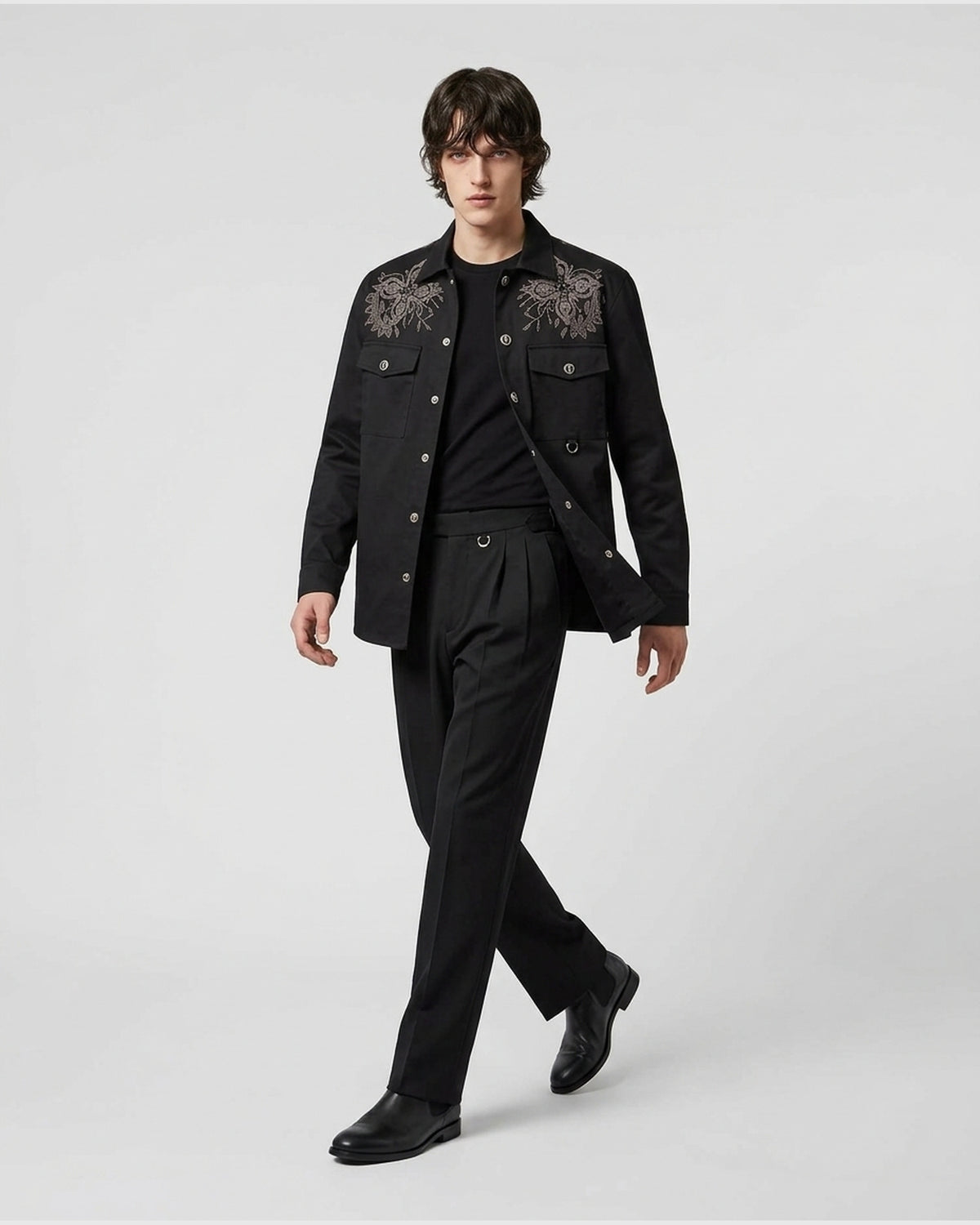 Pantaloni Sartoriali con Pinces e D-Ring