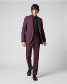 Blazer Sartoriale Monopetto con Impunture a Contrasto