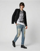 Jeans Denim Distressed Effetto Vintage