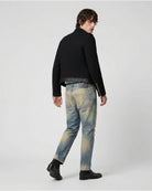 Jeans Denim Distressed Effetto Vintage