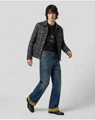 Jeans Bootcut Effetto Vintage con Union Jack