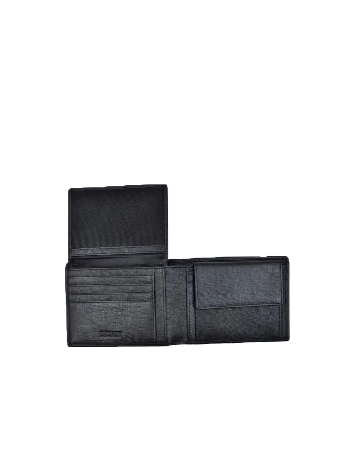Portafoglio Bifold con Portamonete e Logo Impresso
