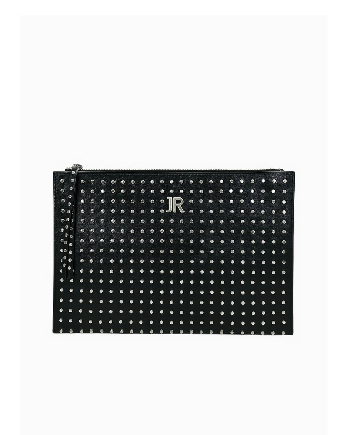 Pochette con Borchie All-Over e Logo JR