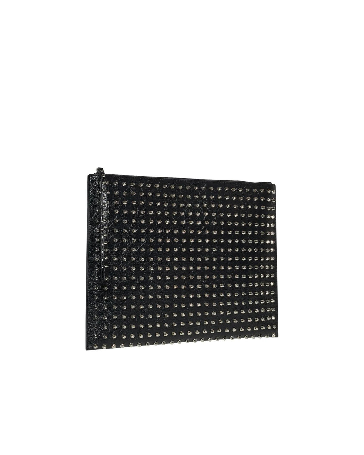 Pochette con Borchie All-Over e Logo JR
